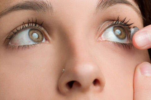 lentes de contato coloridas com grau